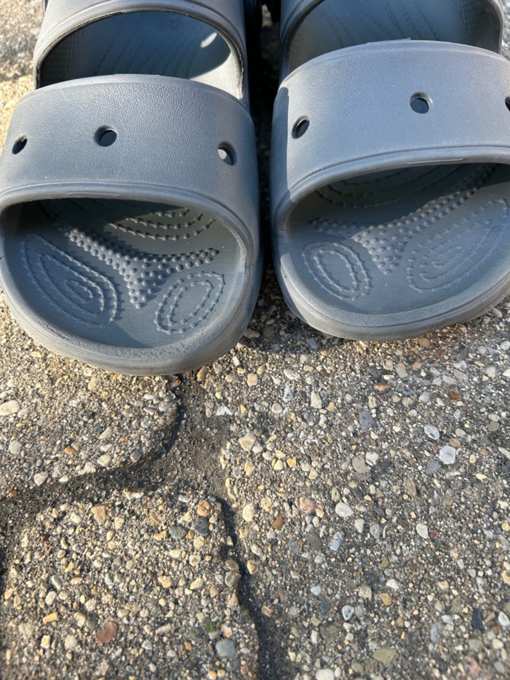 CROCS Black and Red Classic Clog Sandals - Picture 5 of 5